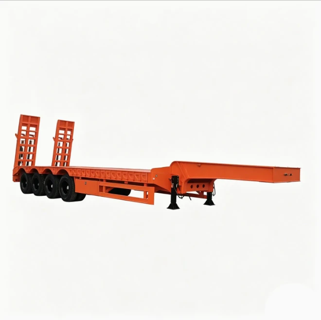 Heavy-Duty Drop Deck Transport-Lowbed Semi Trailer high quality